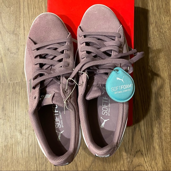Puma Shoes - Puma Lavender Suede Shoes